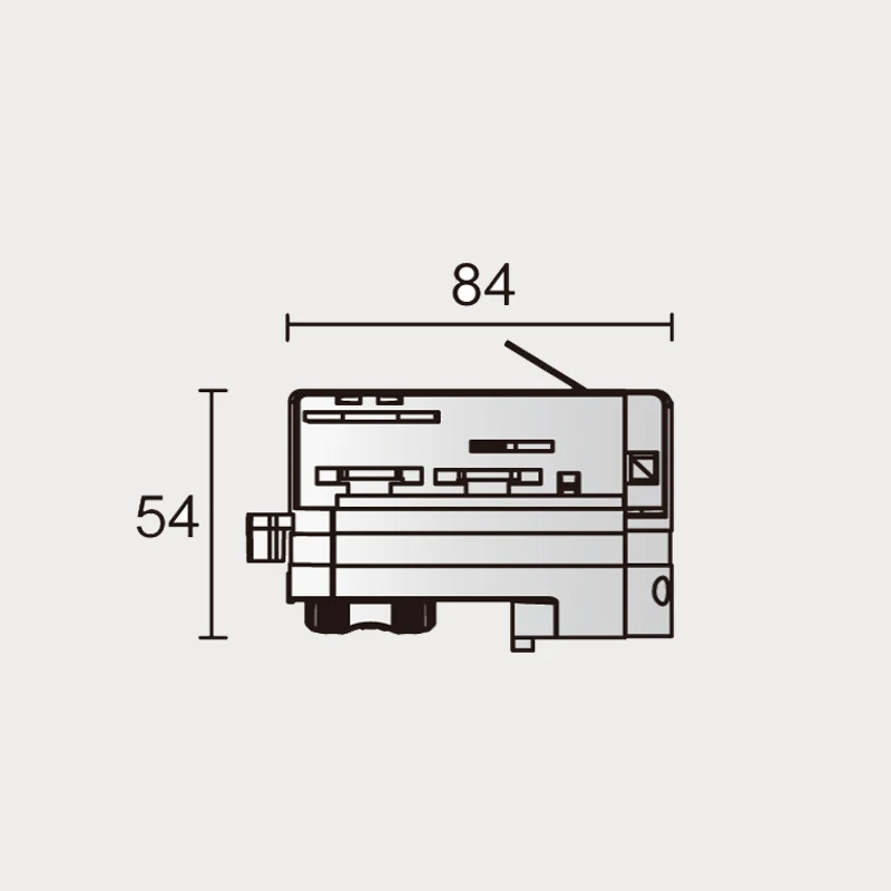 
POWERGEAR PRO-2440 2 circuits track system track adapter white black grey 4 wires led track light adaptor manufacturer 