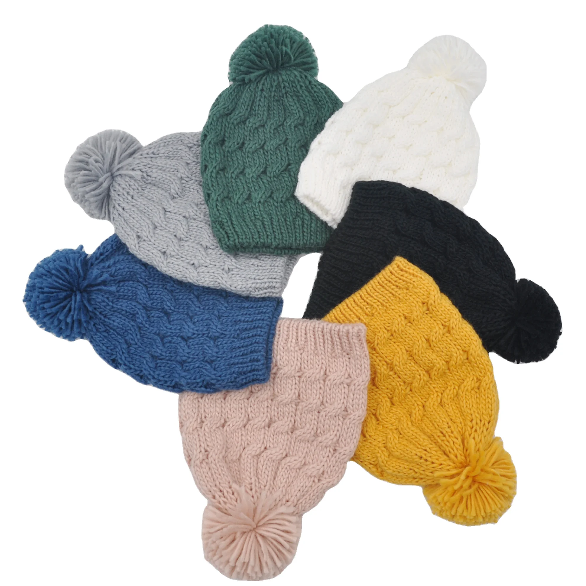 New Fashion Kids Neck Warmer and Scarf  Only Hat Wool Beanie Winter Hats  Cashmere Hat