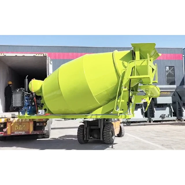 Diesel 5Cbm Cemnet Mixer Truck Body Mixing Drum Truck Tricycle Trailer Type Cement Mixing Canister