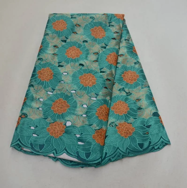 AG7249 swiss voile lace embroidered dress african lace fabrics 5 yards