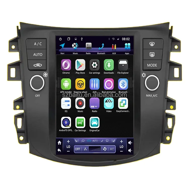 Style like Tesla screen 10.4-inch DVD Android navigation multimedia radio Car Radio Player for Nissan Navara Terra 2018