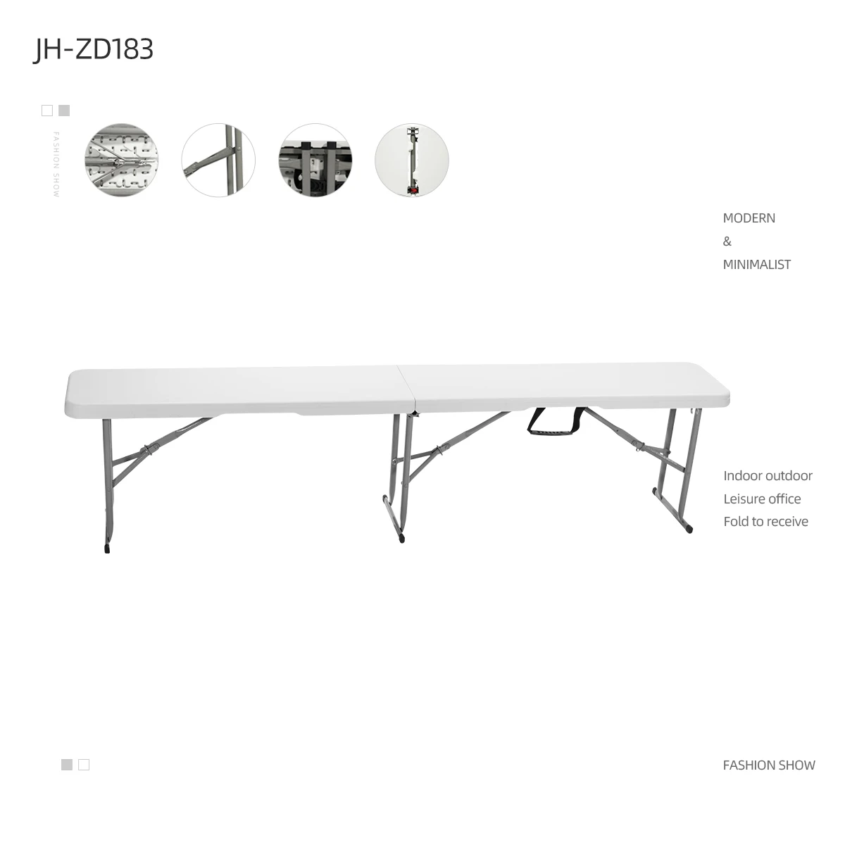 Factory direct rectangular  6ft sales folding benches trestle bench garden benches for the outdoor