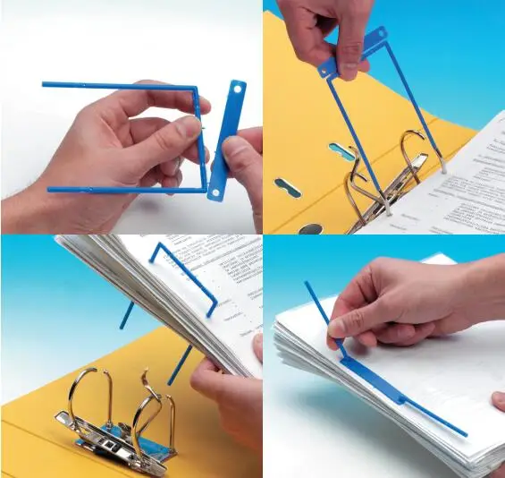 
Stationery Plastic Filing Binder Clip Plastic File Fastener 