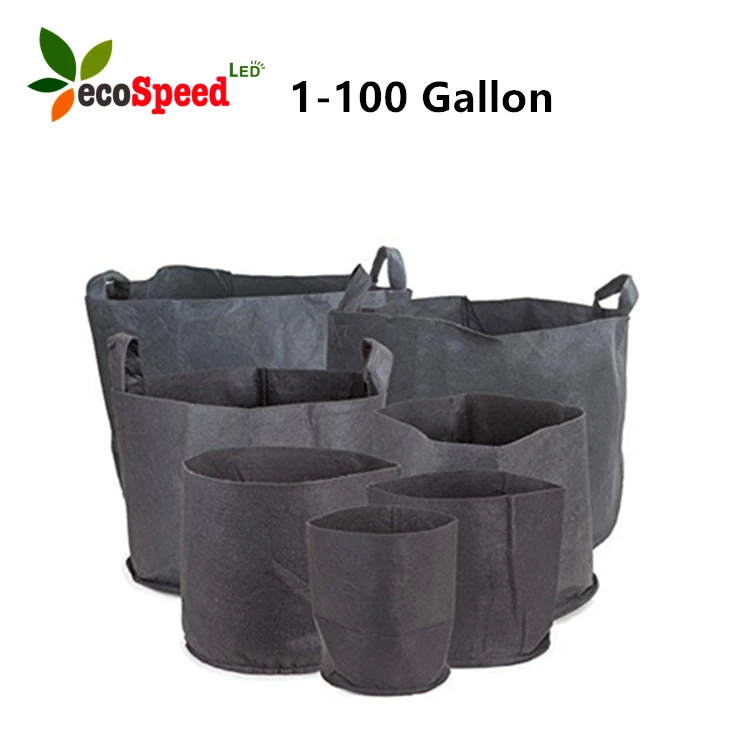 
High quality in stock custom factory wholesale seeding flowering blooming vegetable garden felt fabric 1-100 gallon grow bag 