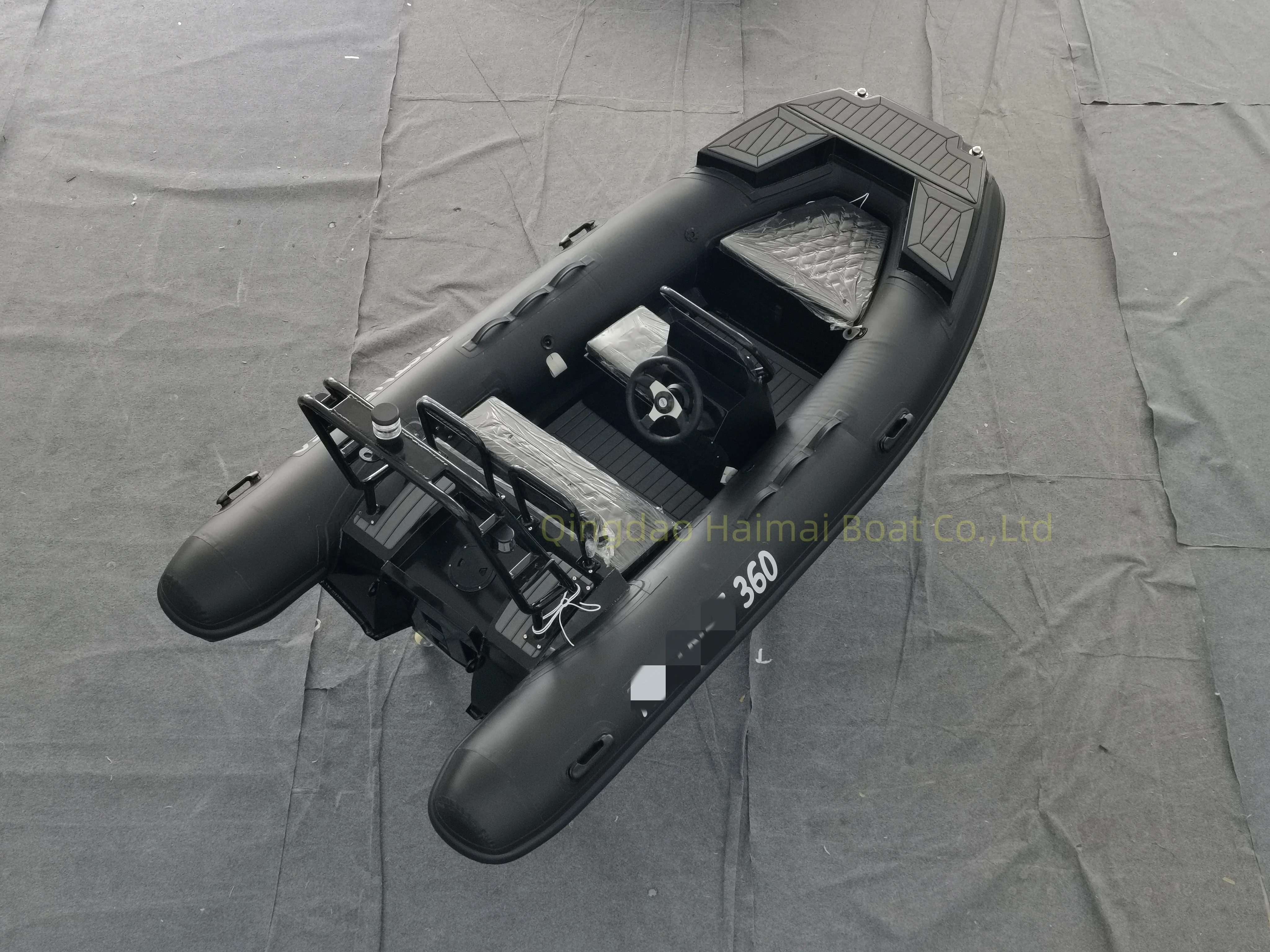 RIB360 алюминиевая глубокая V-образная рыбацкая лодка с подвесной