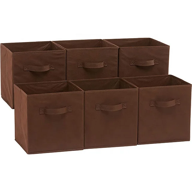 Homeplus 2024 New space saving non-woven fabric Organizer Bins Closet Organizer Fabric Boxes Bins for Organizing and Storage
