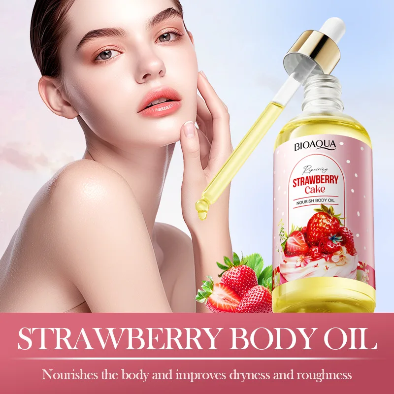 Private Label Body oil Long Lasting Fragrance oil Moisturizing Strawberries Plant Organic Face Essential oils