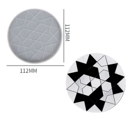 Reusable craft uv epoxy resin art casting making mould custom logo diy silicone rubber cup pad flower coaster mold
