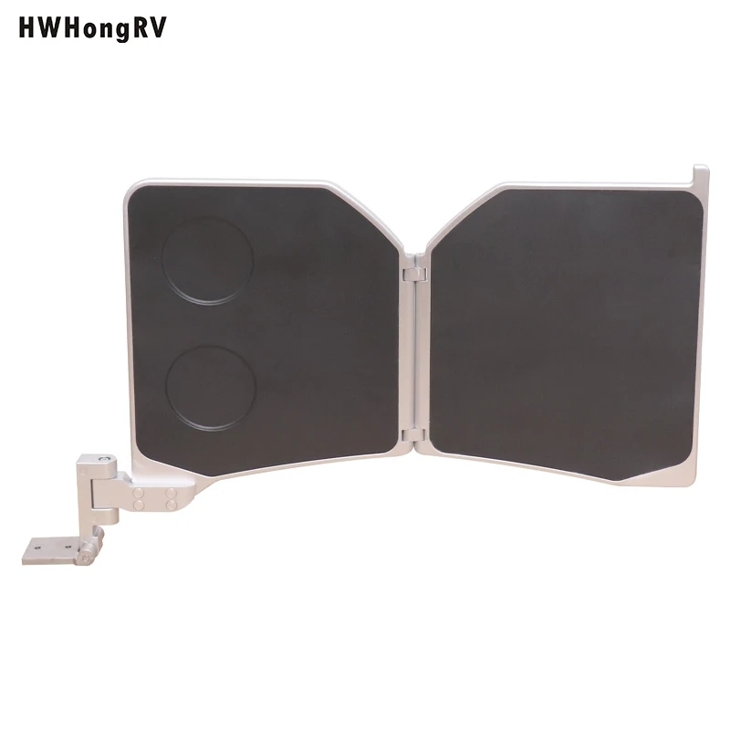 Aluminum Alloy RV Seating Armrest Foldable Table In-Seat Hidden Foldable Design