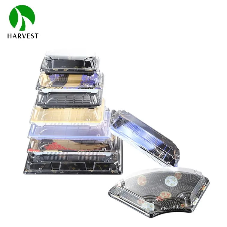 Harvest HP-11Disposable Plastic Sushi Tray Sushi Container Food Container