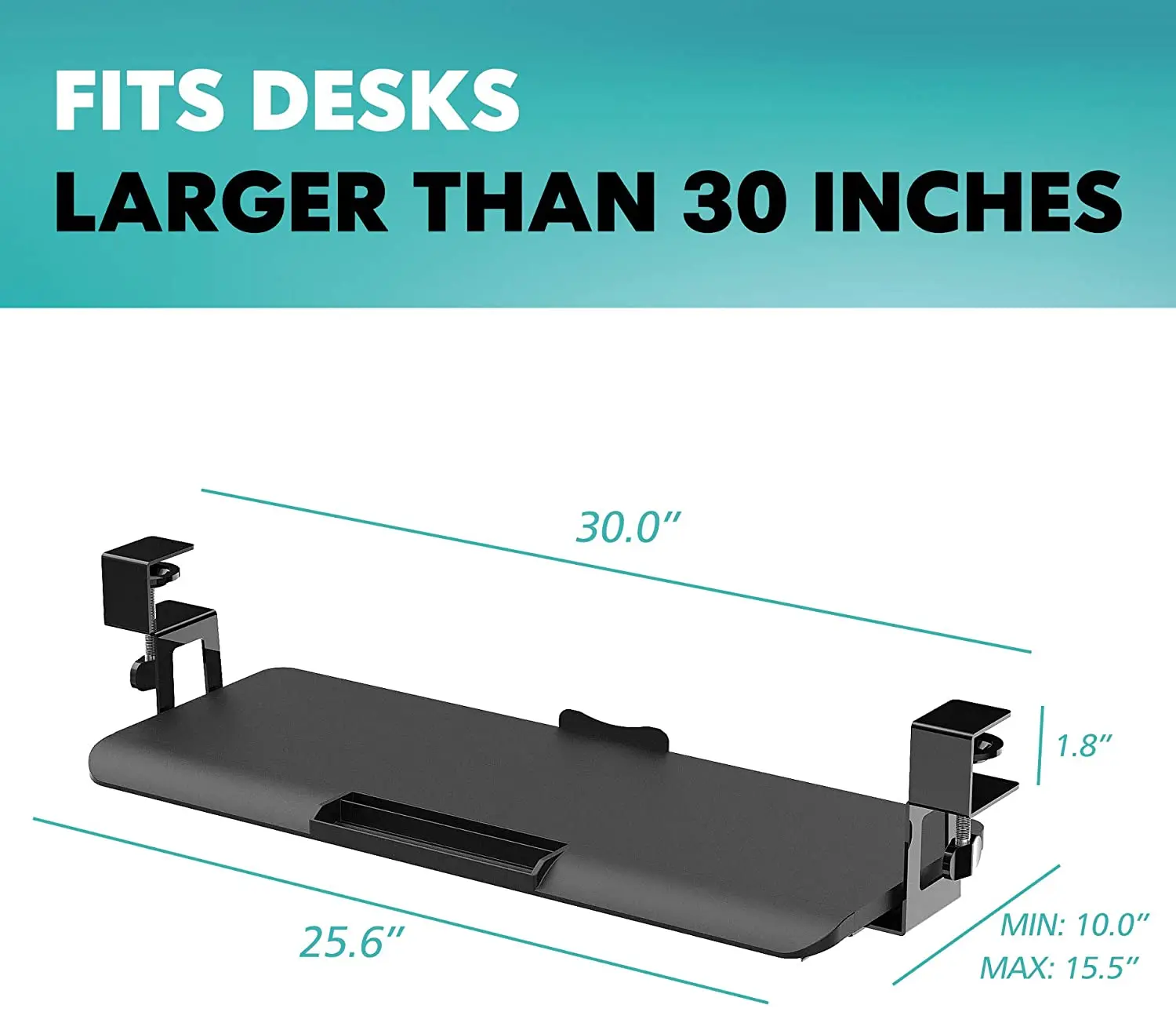 Modern Keyboard Tray Clamp-on computer Keyboard Tray under table Desk Accessories