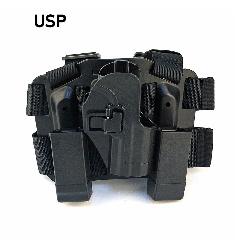 Factory Polymer Khaki Right Hand Drop Leg Holster Adjustable Tactical Thigh Pis-tol Gun Holster