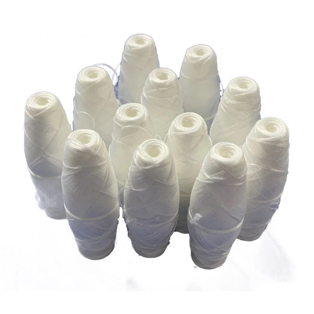 polyester yarn thread cotton material cocoon bobbin yarn for schiliffi machine factory price