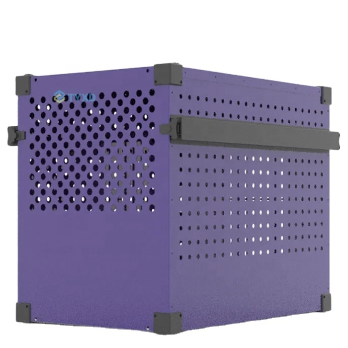 TYXD Purple Stackable Heavy Duty Dog Crate Kennel Homey Pet Cages for Large Medium Dogs for Wholesale