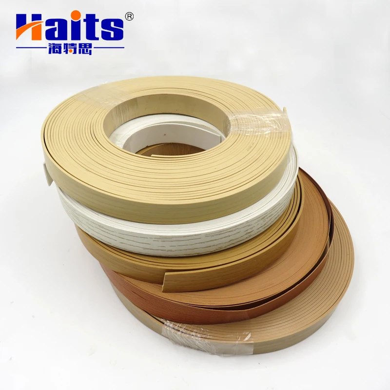 Haits Furniture PVC Edge Banding Wood Grain Solid Color PVC Edge Banding Tapes