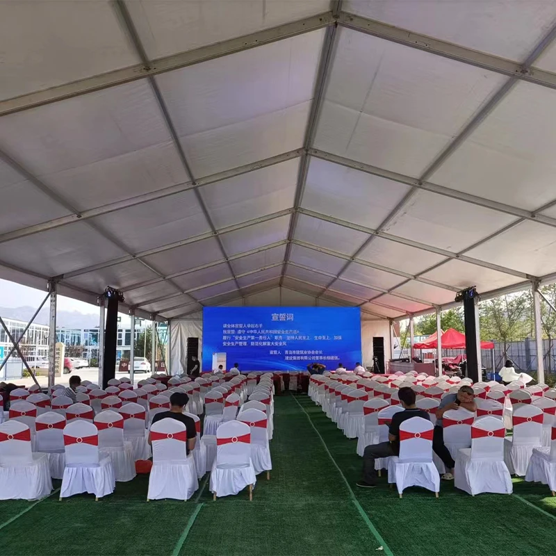 Factory Direct Luxury Clear Span Aluminum Frame Marquee Tent PVC Transparent Event Wedding Party Tent