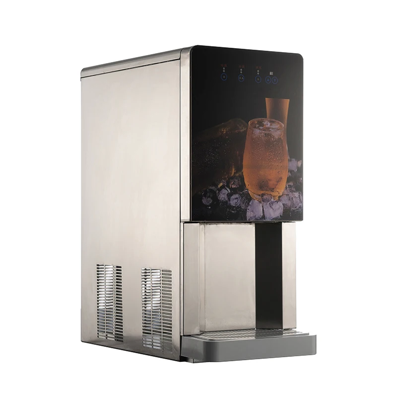 120kg Per Day KS-120 Customized Ice Maker Ice Maker And Water Machine With Water Dispenser