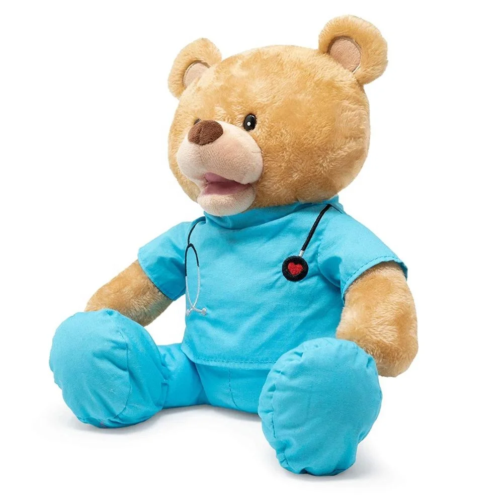 Get well doctor stuffed factory customized soft plush teddy bear toy