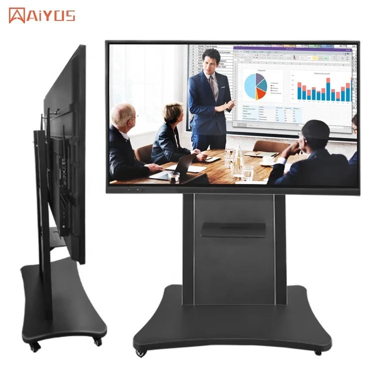 Built in FHD AI Camera Smart Class Interactive Whiteboard Conference LCD Writing Digital Smart Board interactive whiteboard
