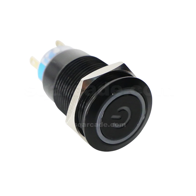 arcade push button switch push button illuminated self-reset/self-locking 19mm metal push button
