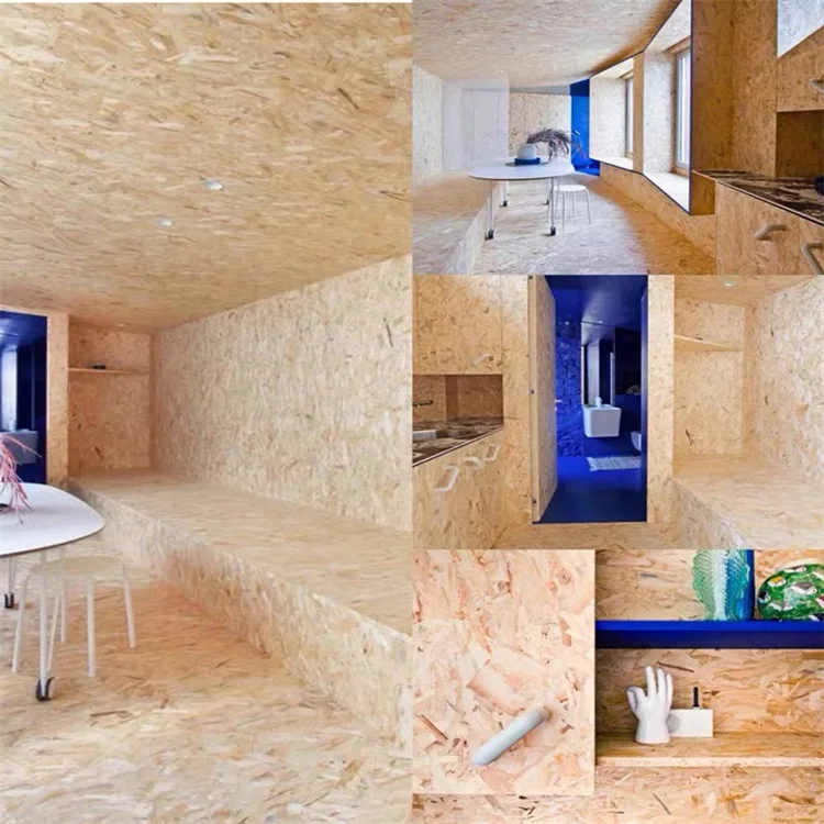 2023 New Design low price Kitchen Cabinet Premium Laminated osb board Hot Sale flake board