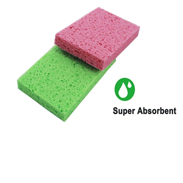 Amazon hot selling Cellulose Sponges Heavy Duty Scrub Kitchen Sponge