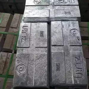 Pure Wholesale Price Zinc ingot 99.99% 99.995% zinc alloy ingot Zamak #2/#3/#5