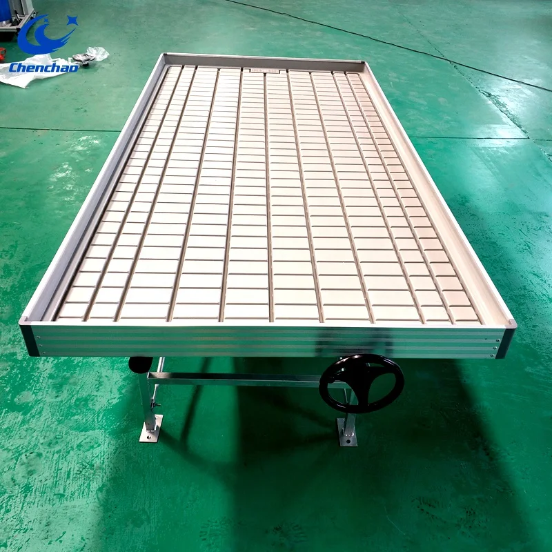 Hydroponic Fodder Table Grow Trays ABS ebb flow Rolling Bench