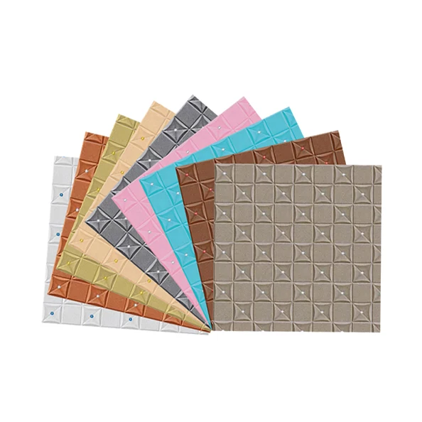 Wallpaper PVC waterproof soft bag wallpaper stitching plaid 3D wallpaper home decoration wall covering