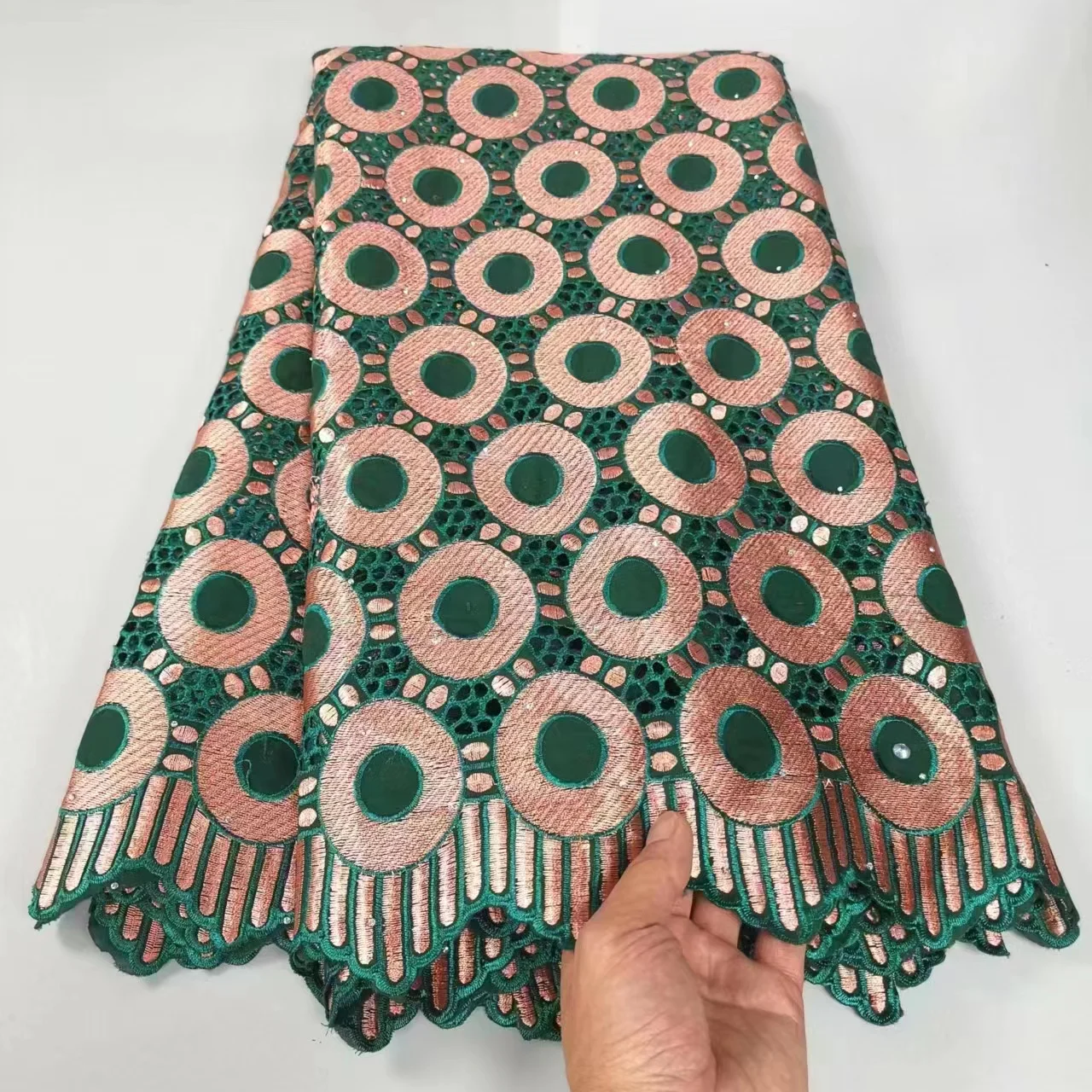 Nigerian lace 100% cotton material for wedding fabric embroidery swiss lace fabric tissu africain voile suisse coton dentelle