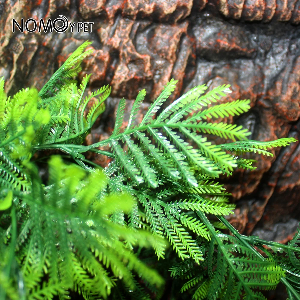 NOMOY PET Plastic Terrarium Plant for Lizards Geckos Bearded Dragons Snake Hermit Crab Tank Pets Habitat Decorations