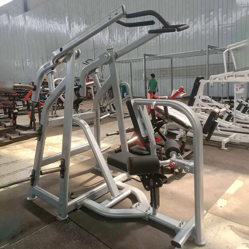 Gym Equipment Strength Training Plate Loaded Power Rack Seated Low Row Wide Grip Front Lat Pulldown Machine With Attachment
