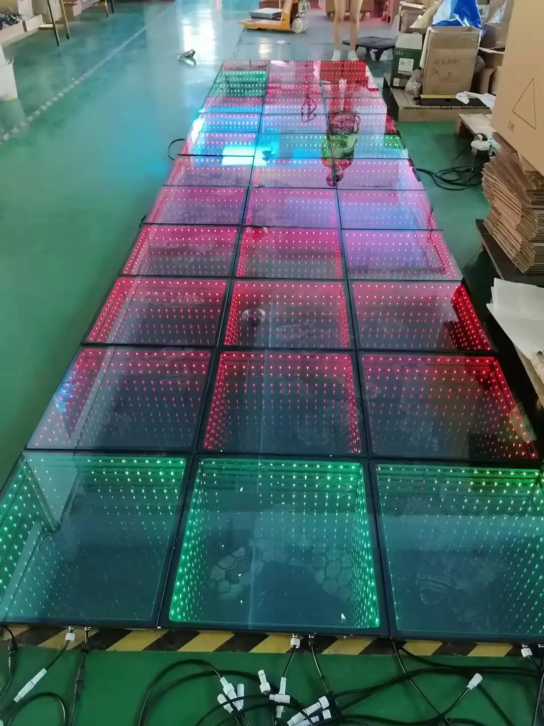 Disco light up infinity 50*50cm mirror 3D led dance floor