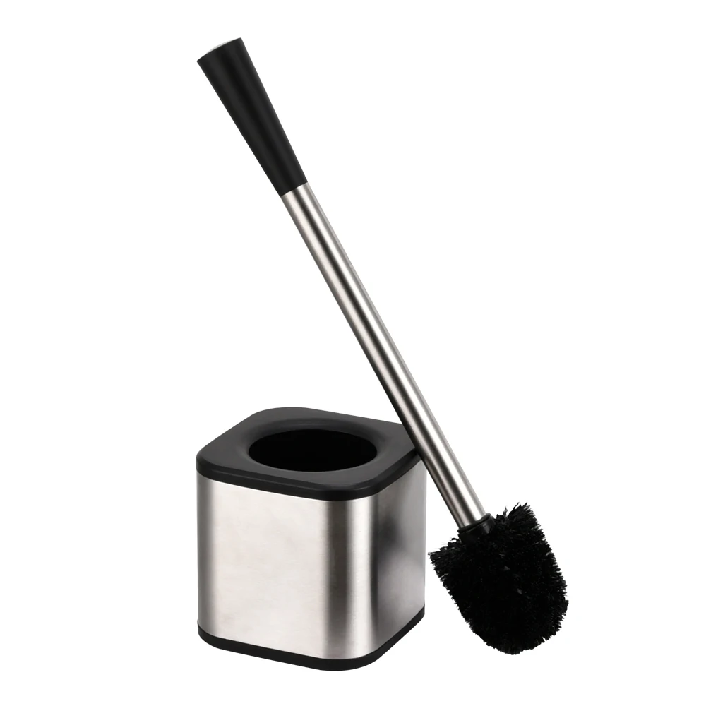 Bathroom square stainless steel toilet brush and holder (1600750016714)