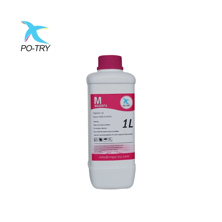 PO-TRY 1000ml DTF pigment heat transfer pet film ink Textile Printing Ink DTF Ink