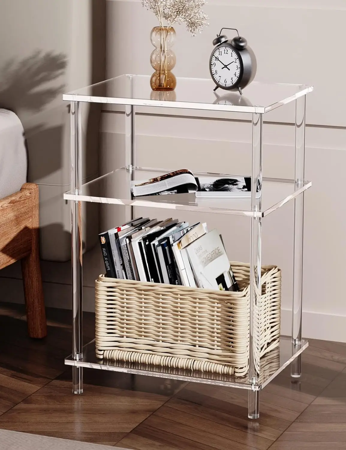 acrylic nightand table