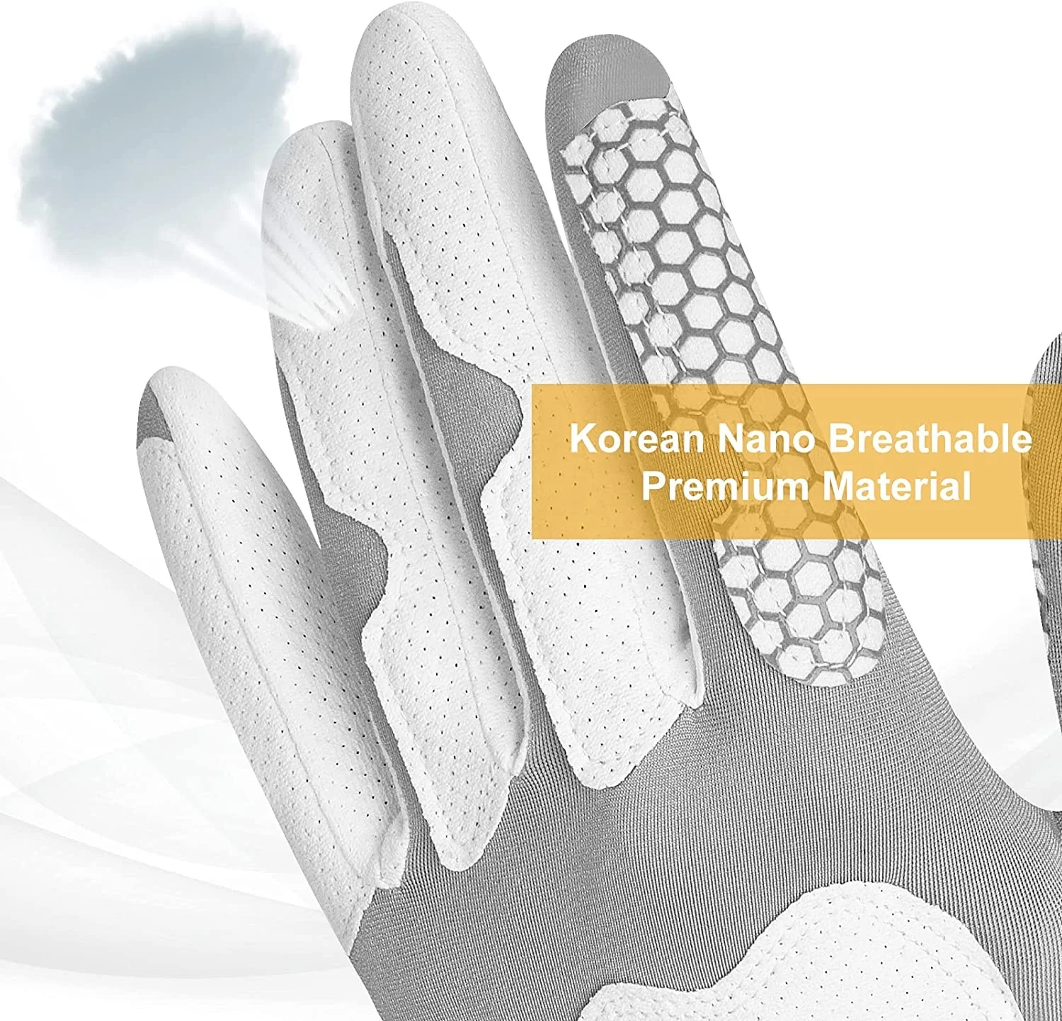 Custom factory prices Soft and comfortable Korean Nanometer Material Men Left Hand golf glove