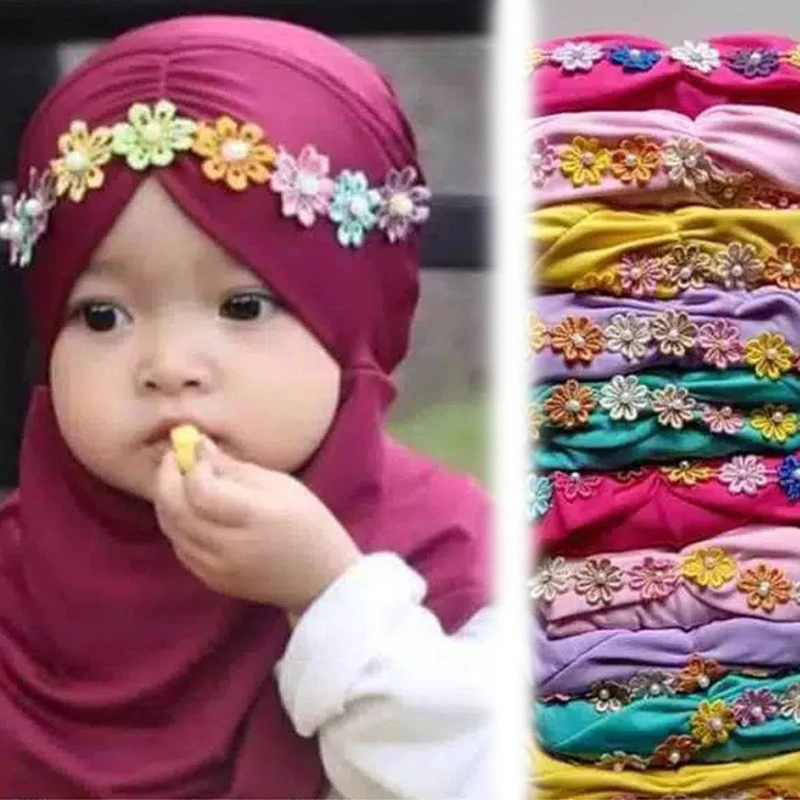 Amazon Hot Sale Fashion Kids Hijabs Child Baby Hijab all size 0-3 Years Old JASMIN MUTIARA