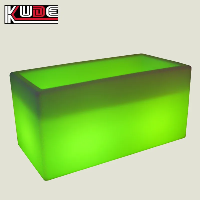 LED Long Ice bucket lighted flower vase pot for outdoor pots to decorate