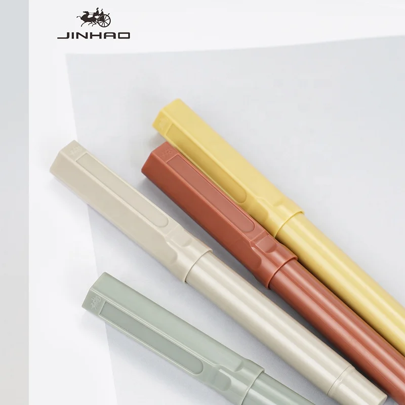 Jinhao 62 Plastic fountain pen with sticker notepad planner pen calligraphy student school signature fountain pen