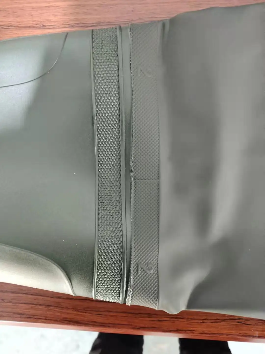 Qinghong Manufacturer Pure pvc chest wader for fishing custom made thigh Reach Standard  environmental felt sole waders