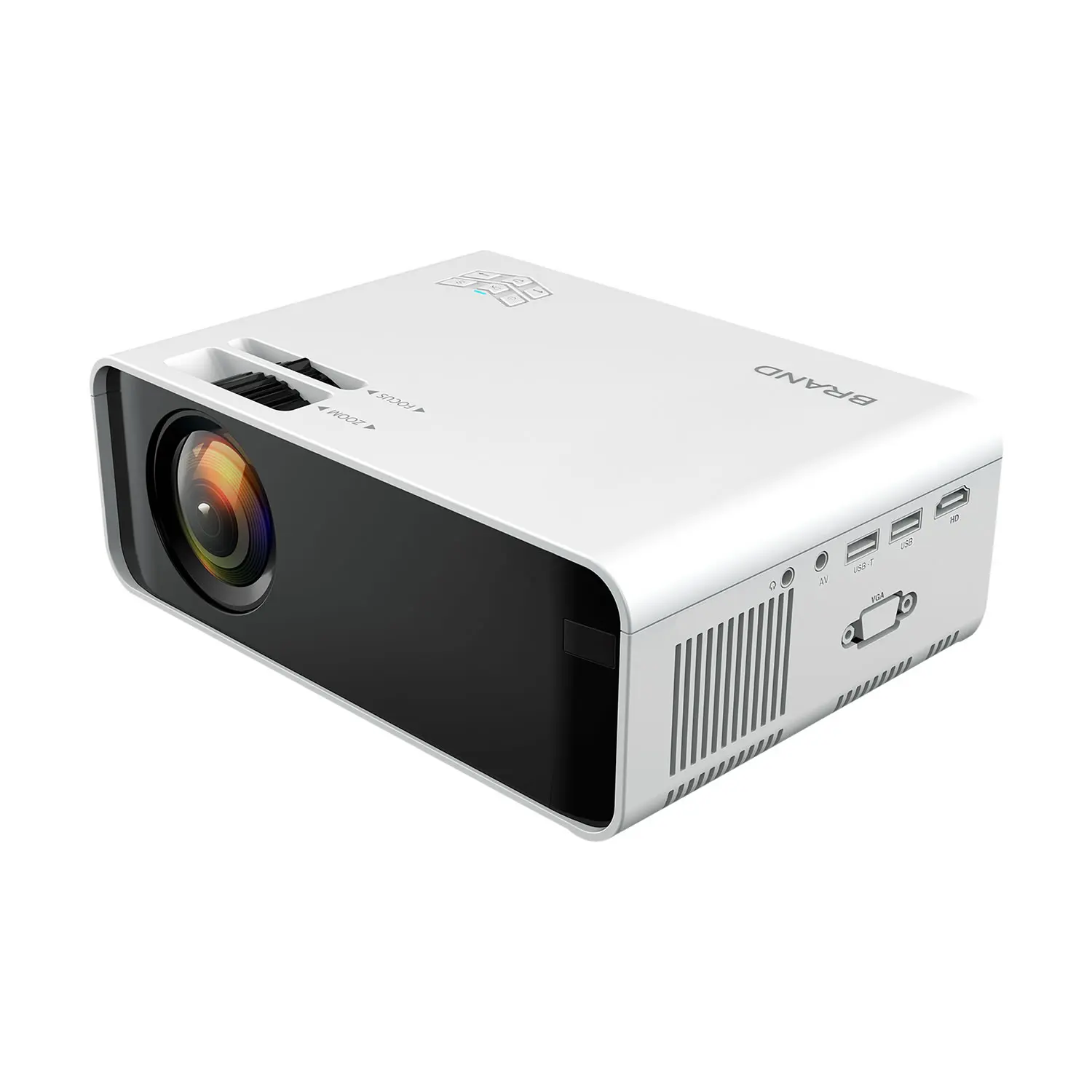 New Hot 1080p Projector 4800 High Lumen Cheap Native 720P HD LED LCD Portable Video Home Theater Projector Mini