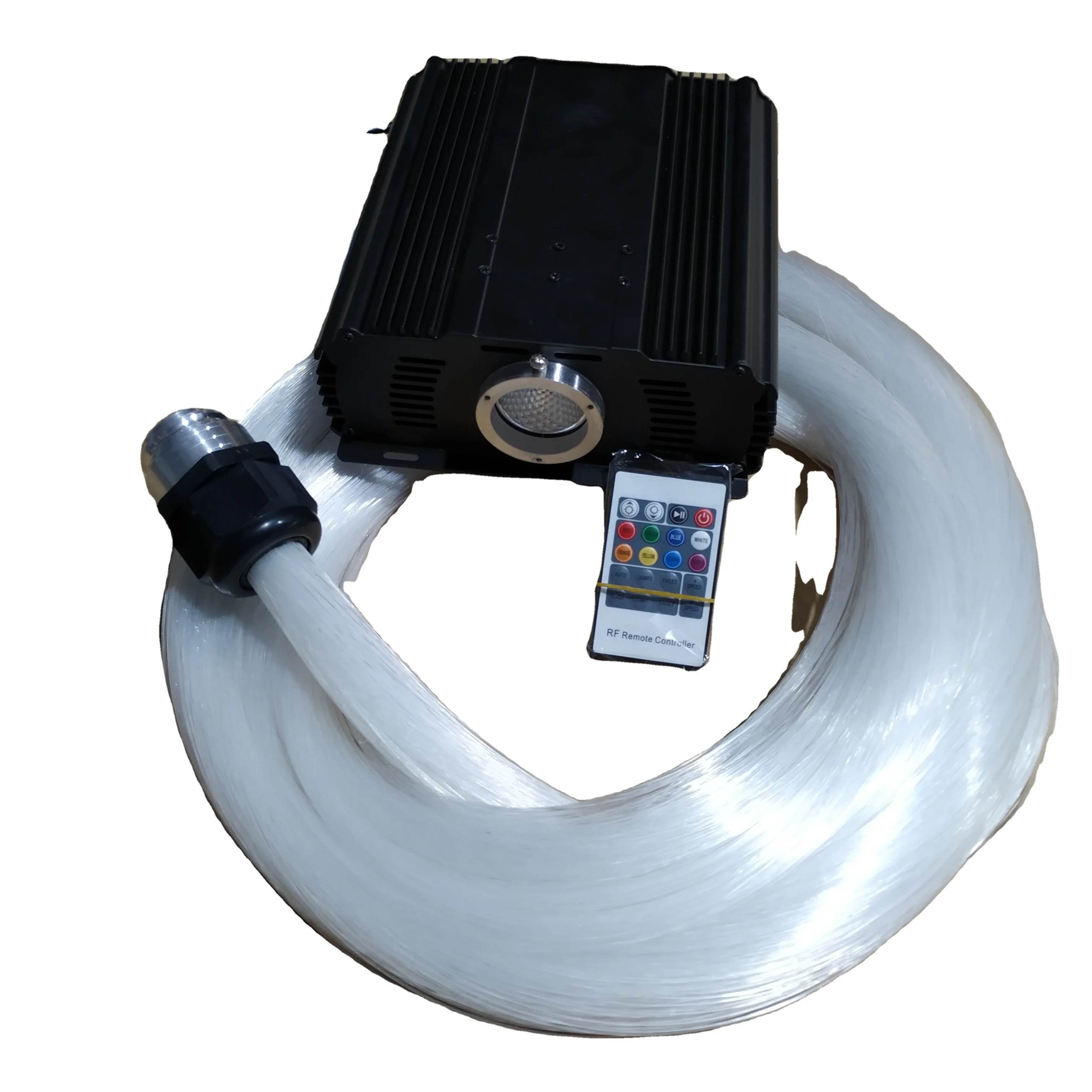 45W 0.75mm fiber cable 1200pcs 2m Club bar lighting decoration led fiber optic kit for starry star ceiling