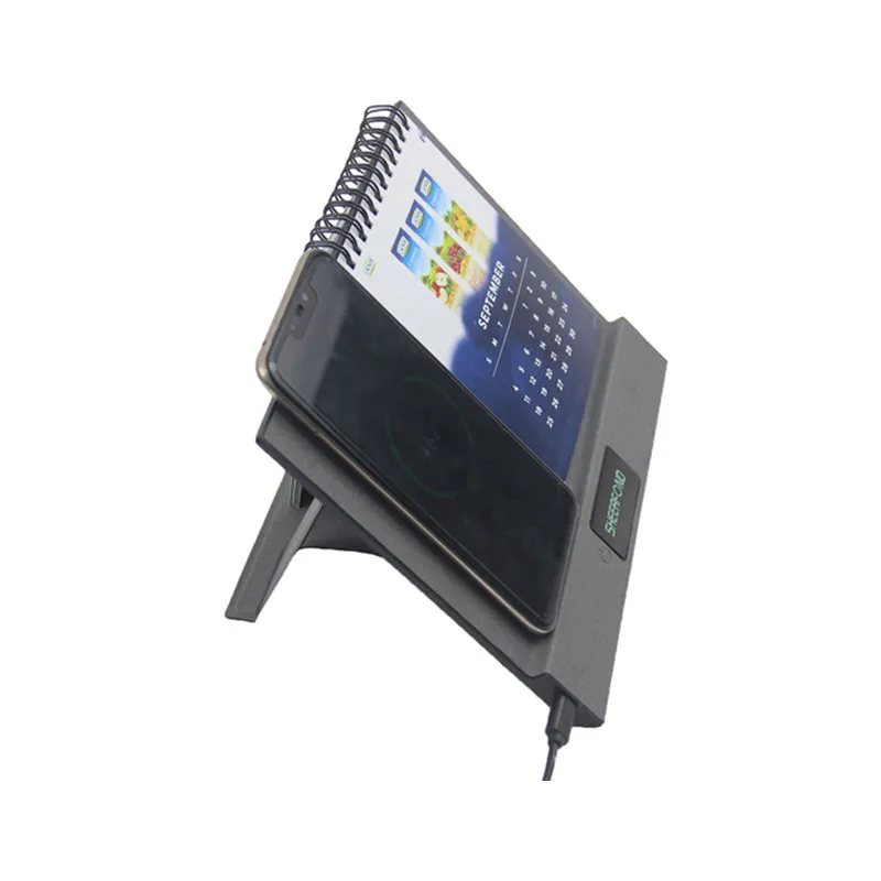 2025 sublimation desk calendar Promotion custom creative desktop calendars with wireless charging empty advent calendar