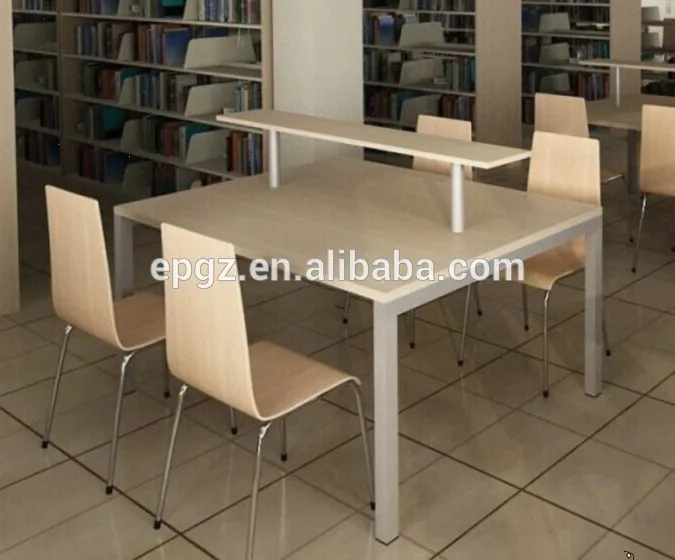 
Modern Library Furniture Student Reading Table Customized and Beautiful Design 