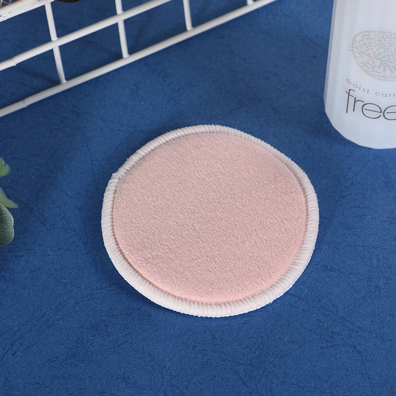 Zero Waste Very Soft Rounds White Terry Bamboo And Velvet Face Reusable Makeup Remover Bamboo Pads Washable