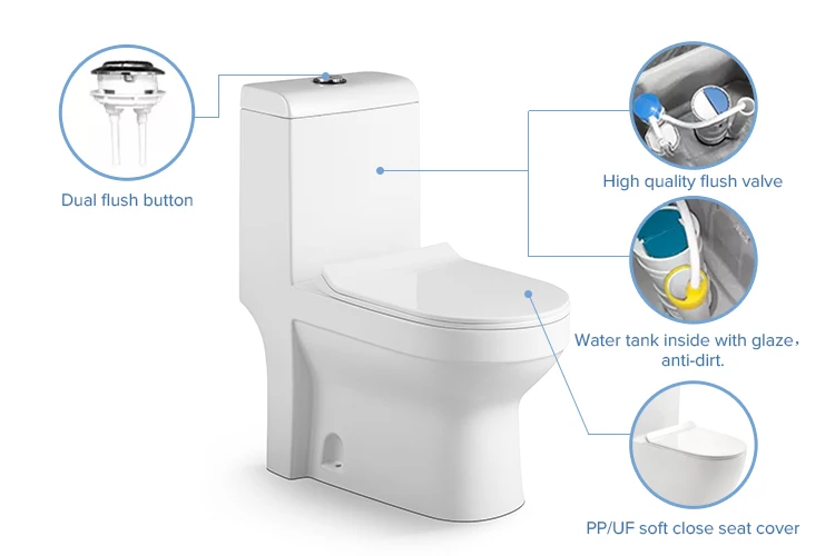 Wholesale cheap middle east floor mounted p trap ceramic bathroom equipment toilet bowl one piece sanitary ware toilet