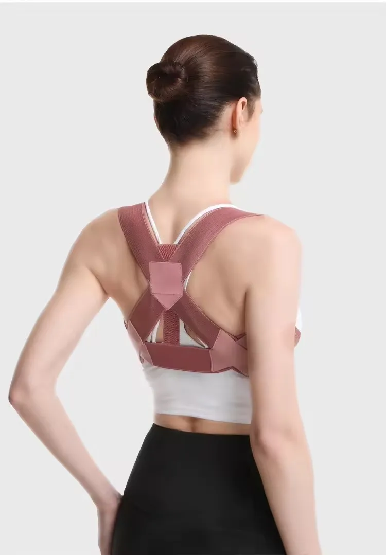 NEW Adjustable Elastic Back Support Belt Chest Posture Corrector Shoulder Brace for Men Women