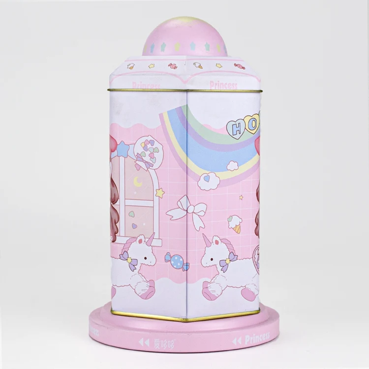 Toys plush jack in the box hand cranked pop up tin music box