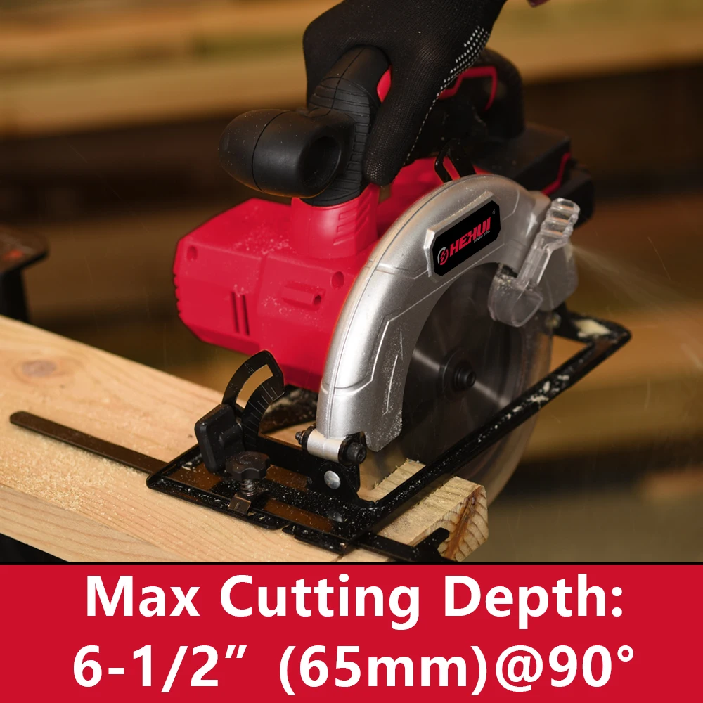 Hehui 20V Portable Wooden Hand Circular Saw Powerful Cordless Electric Wireless Circular Saw Table